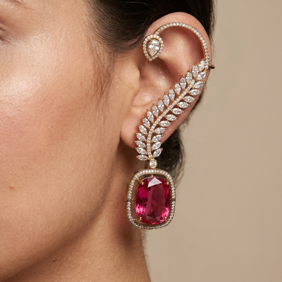 Vanya Ruby Ear Cuff