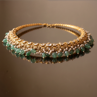 Vayra Kundan Hasli Necklace