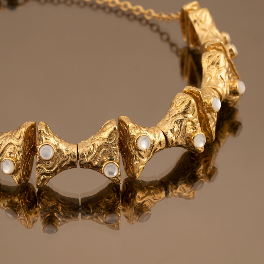 Vyanika Antique Pearl Statement Choker