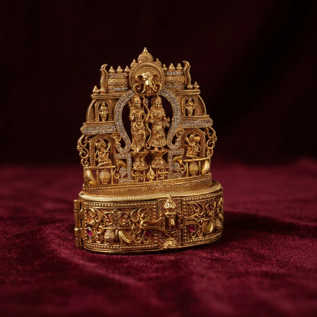 Zaara Brass Keep Sake Box