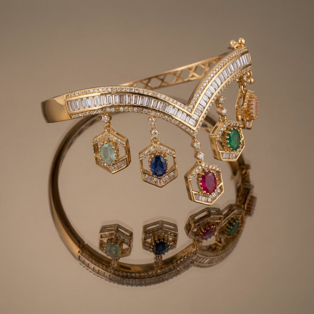 Navratna – prism bracelet by Ozel
