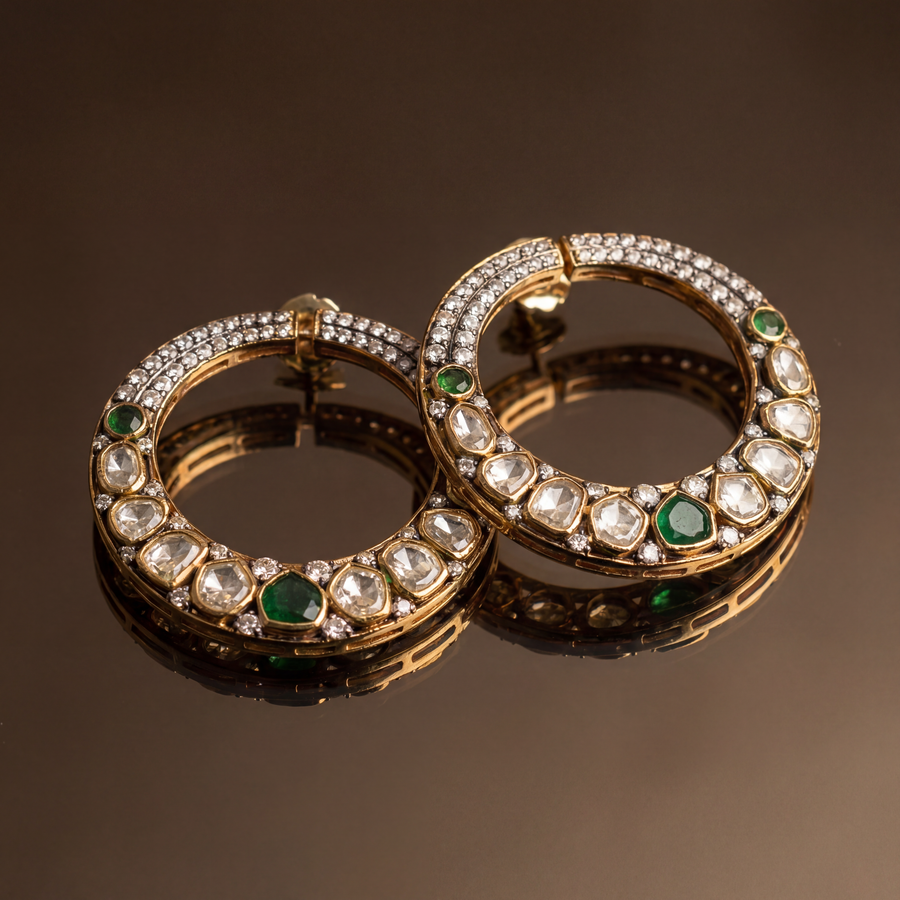 Chandbali Halo Hoops