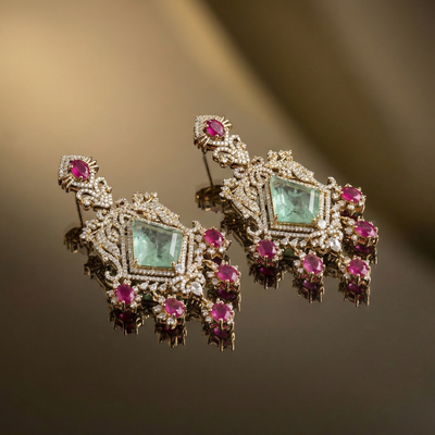Chandelier Earrings – artisan Indian jewelry by Ozel