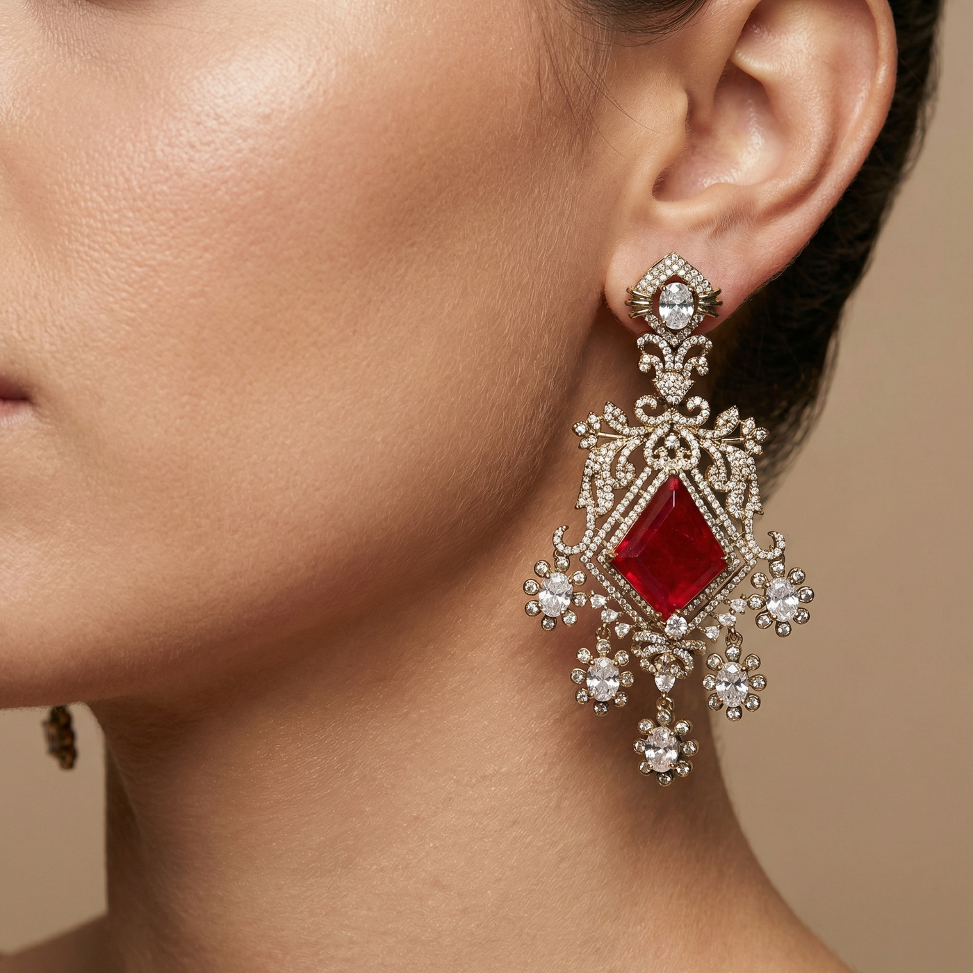 Chandelier Earrings – luxury Indian earrings by Ozel