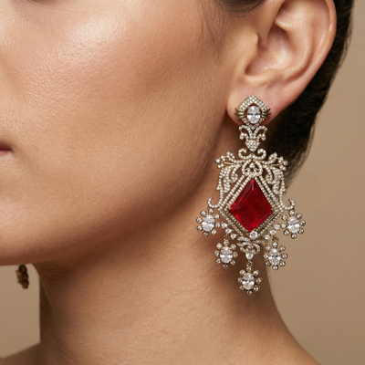 Chandelier Earrings – luxury Indian earrings by Ozel