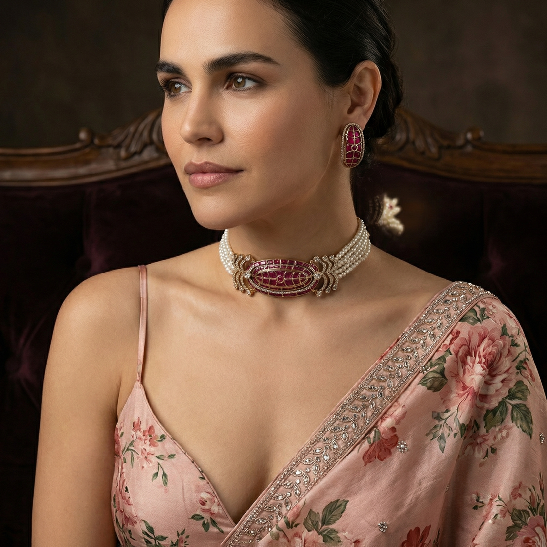 Amanat Heritage Choker Set – luxury handcrafted jewelry by Ozel