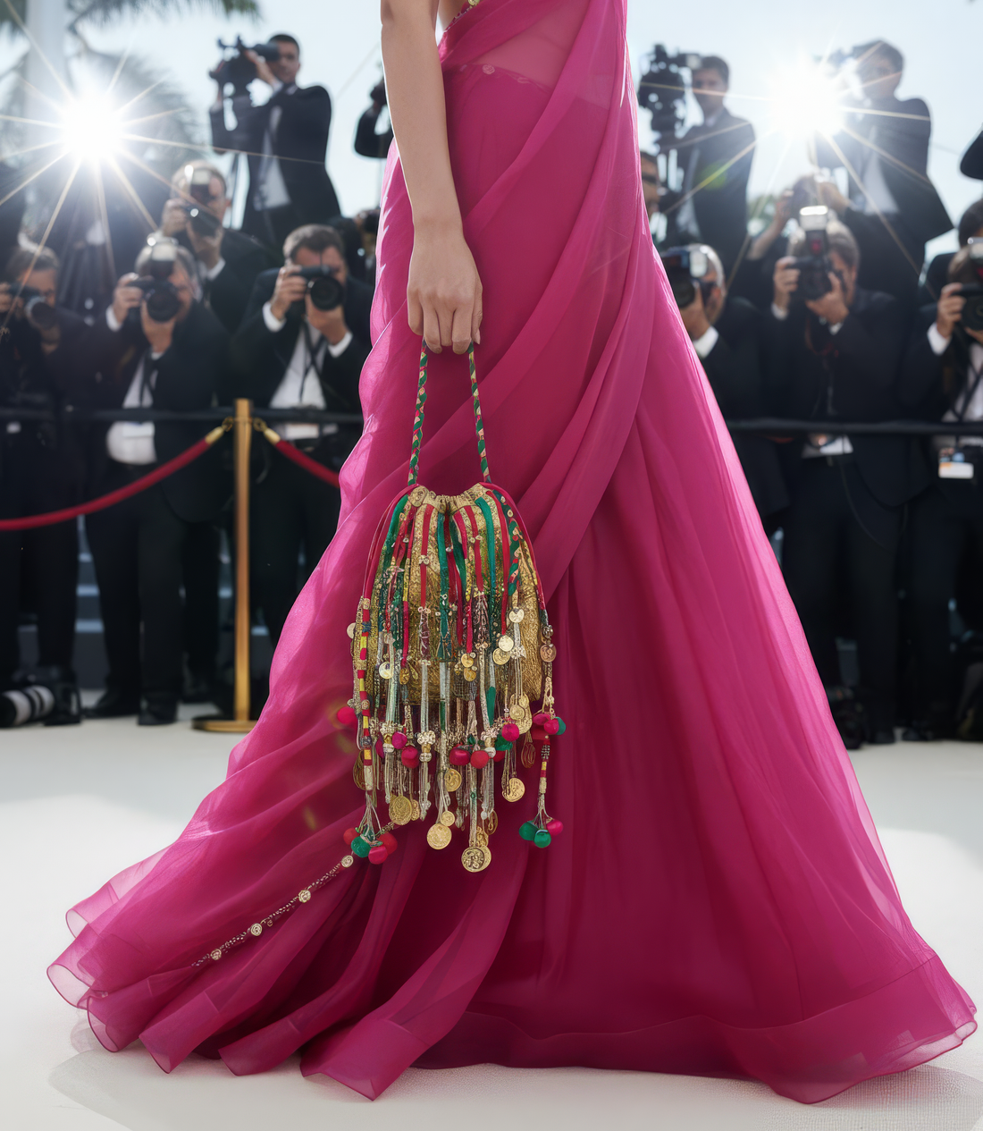 Zoya boho tassel hand bag – styled look by Ozel
