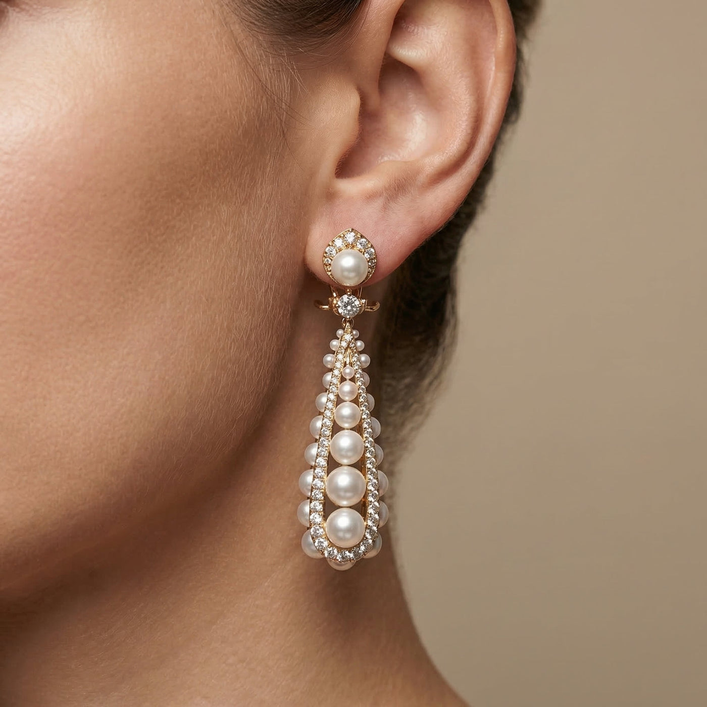 Miréva Pearl Cascade Earrings