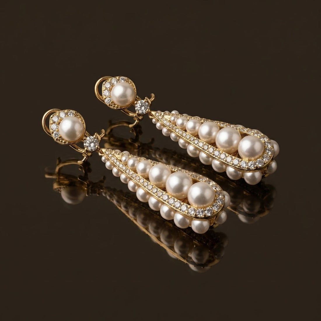 Miréva Pearl Cascade Earrings