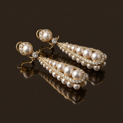 Miréva Pearl Cascade Earrings
