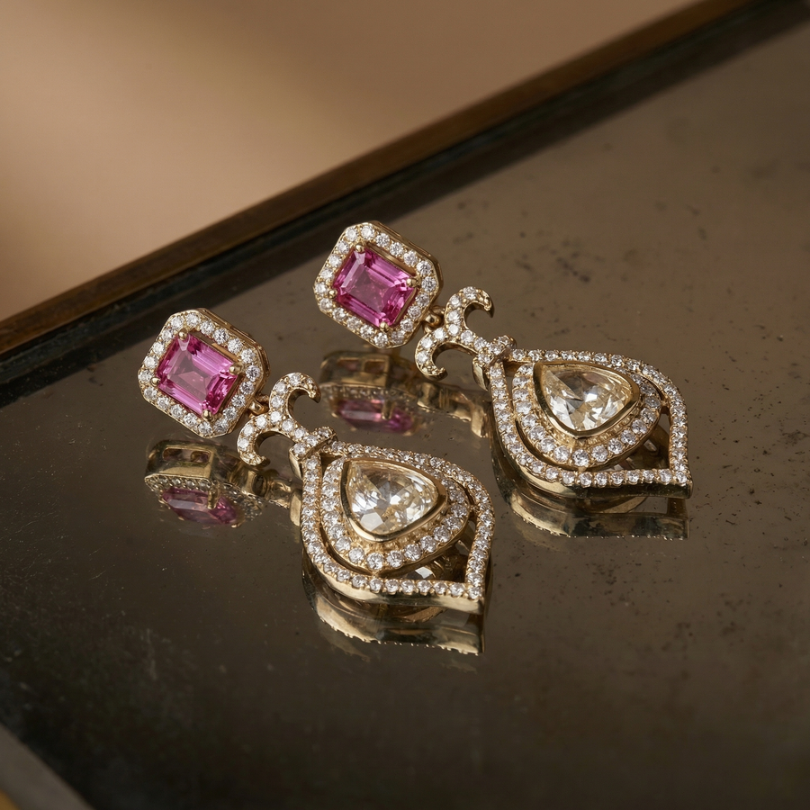 Arezelle – noor teardrop earrings by Ozel