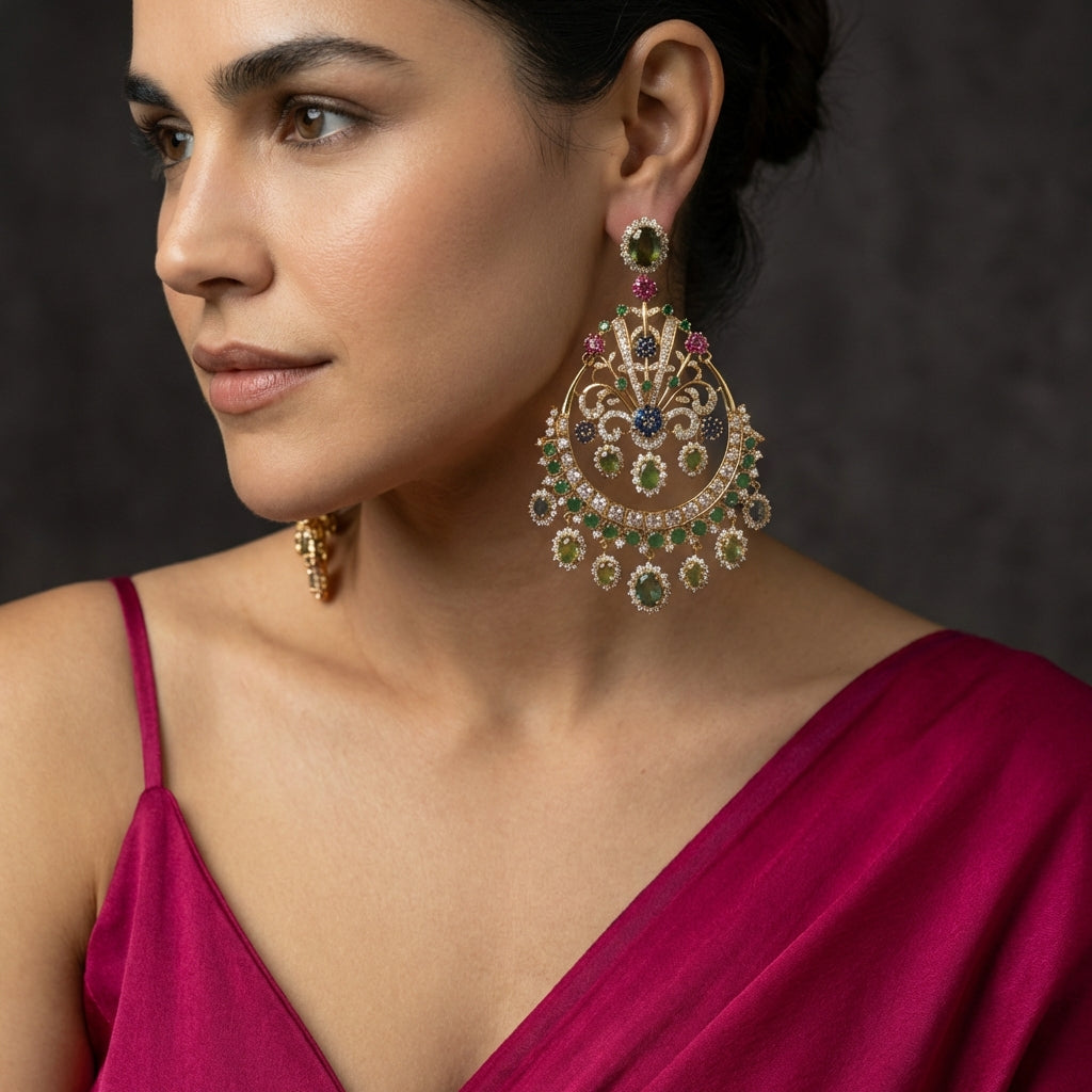 Bagh Vintage Gemstone Earrings