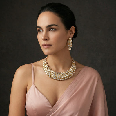 ORELYS Polki Collar Necklace