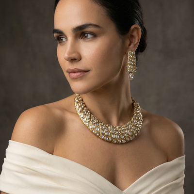 ORELYS Polki Collar Necklace