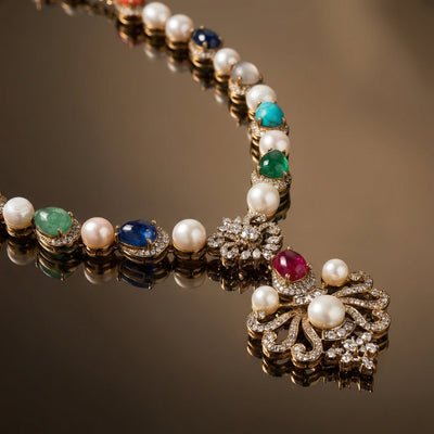 Jewel Medley Necklace Set – heritage Indian jewelry by Ozel