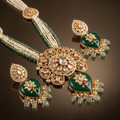 Mrinalini Long Necklace – artisan Indian jewelry by Ozel