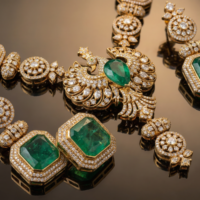 Mayurika Necklace Set – heritage Indian jewelry by Ozel