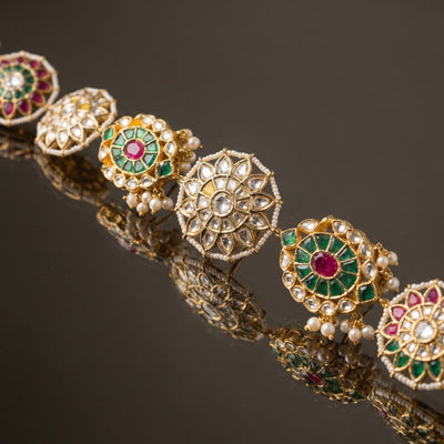 Tarinika Kundan Hair Braid Ornament – heritage kundan hair adornment by Ozel