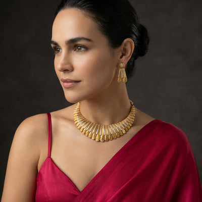Gold Eternal Necklace Set