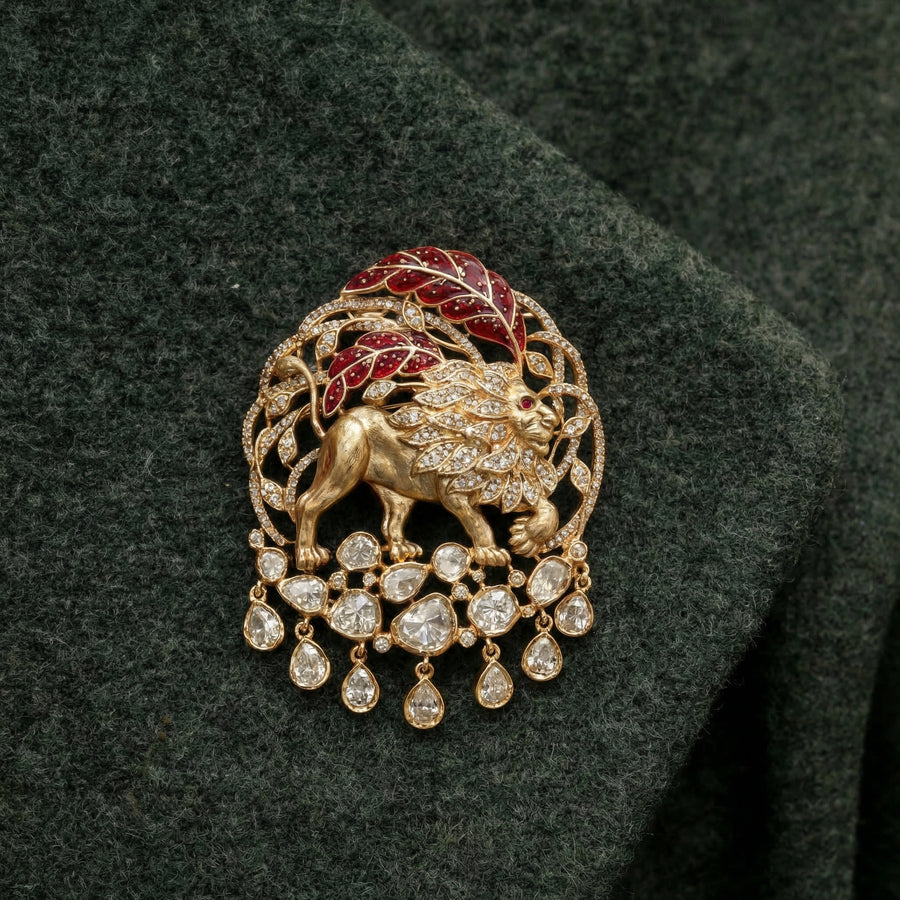 Lion Heritage Brooch