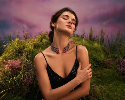 Serpenti moderna choker – handcrafted serpent-inspired modern choker by Ozel