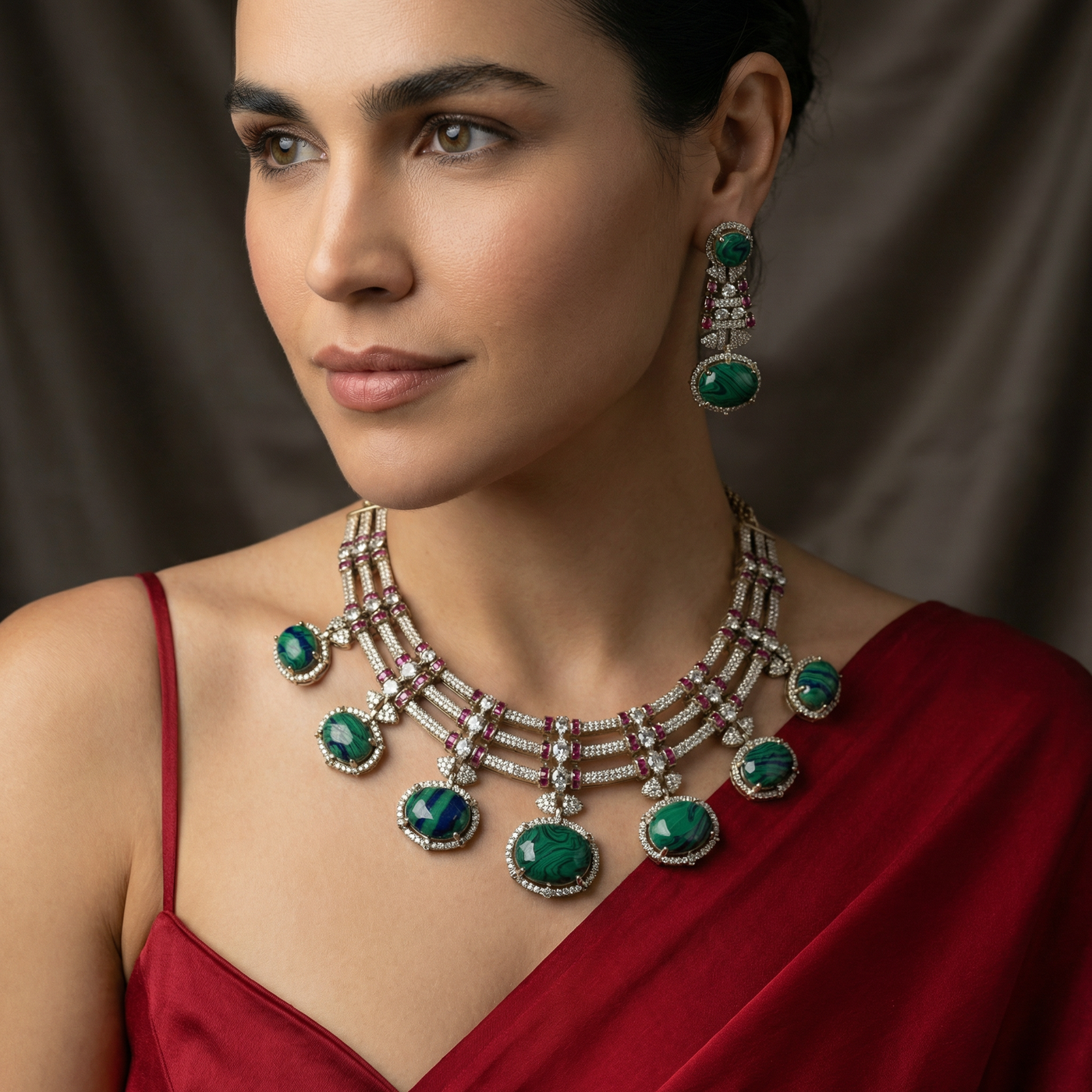 Reet Zareen – chandrika necklace set by Ozel