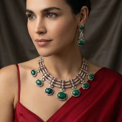 Reet Zareen – chandrika necklace set by Ozel