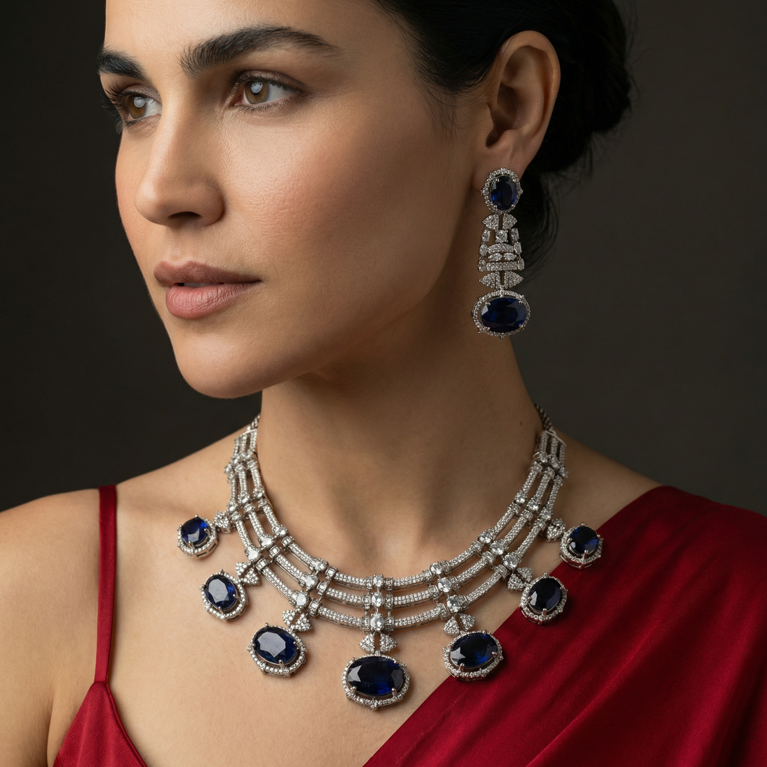 Reet Zareen – chandrika necklace set by Ozel