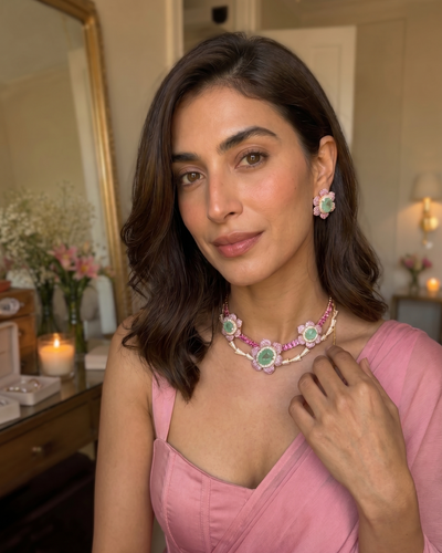Kalindi Blossom Necklace Set