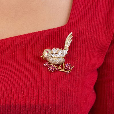 Anadita Whispering Bird Brooch
