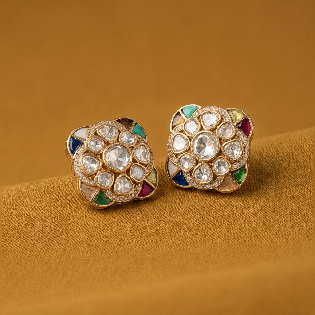 PRISM BLOOM Stud Earrings