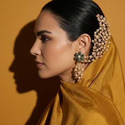 Blossom Earrings with Hair Accessory