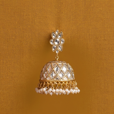 Yashira Kundan Dome Jhumka