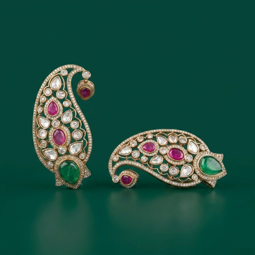 Mayura Navratna Ear Cuff