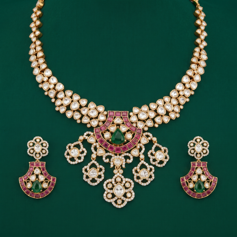Lahiri Polki Heritage Necklace Set