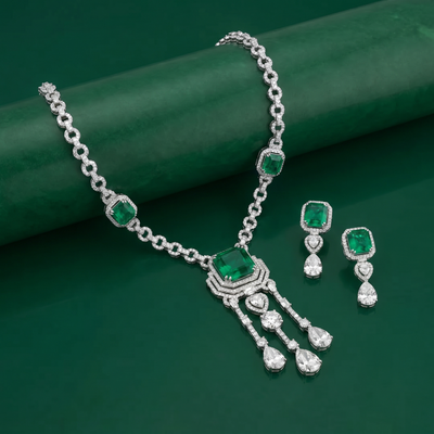 The Empire Emerald Necklace Set