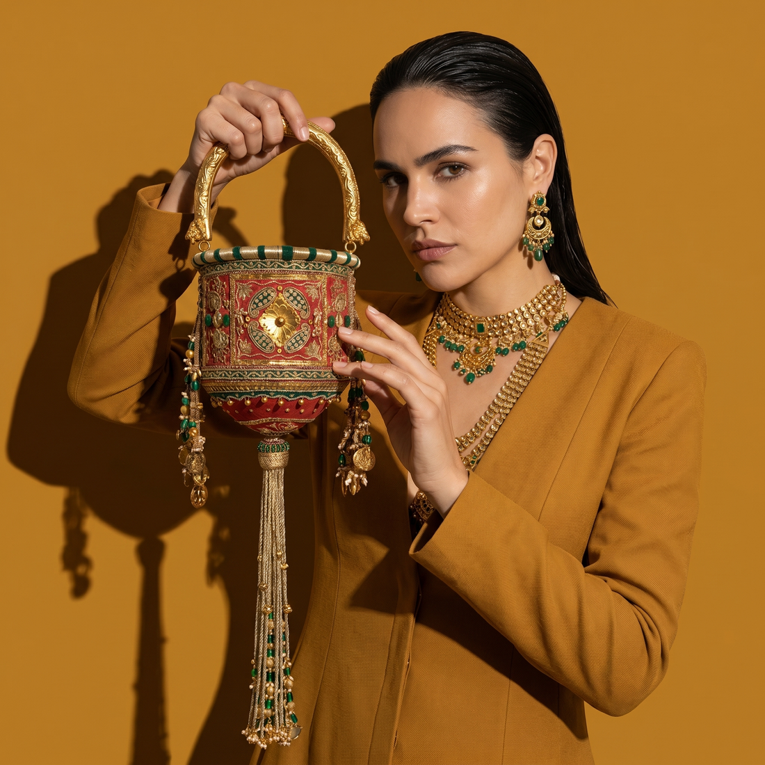 Lionel Hasli Bucket Bag - Rust