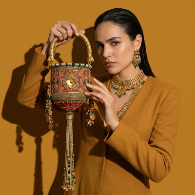 Lionel Hasli Bucket Bag - Rust