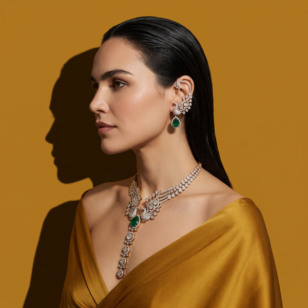 Pavlin Statement Necklace and Ear Cuffs Set