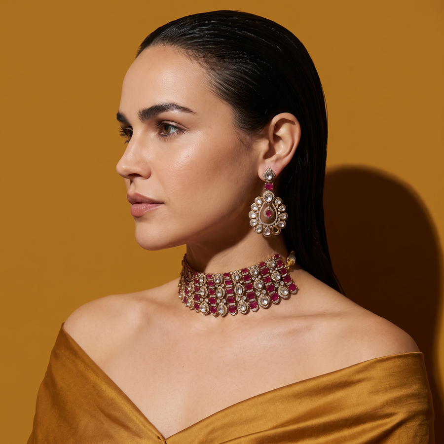 Zarisha Rubaal Noor Choker Set