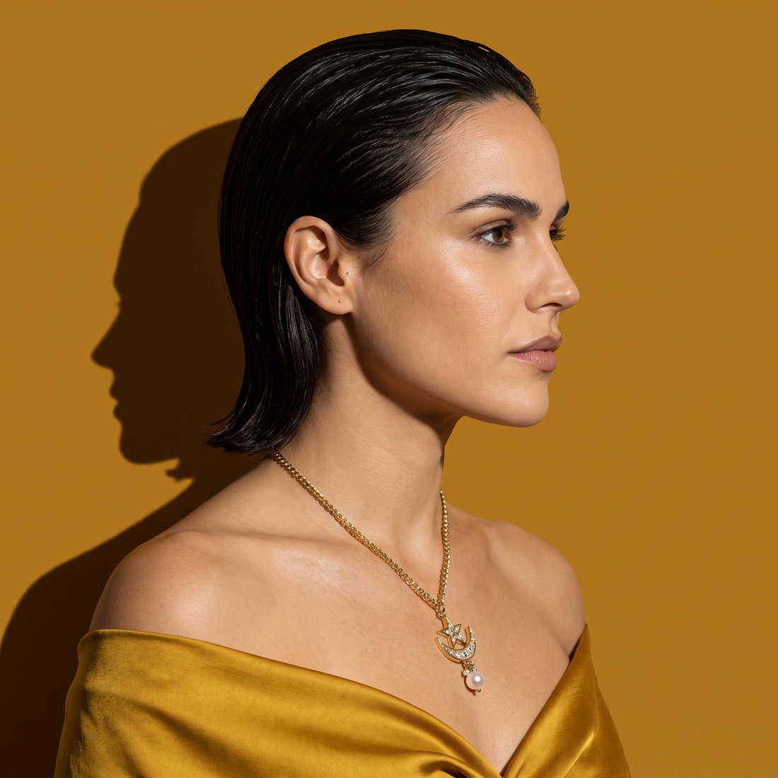 Nyra Celestine Charm Pendant chain