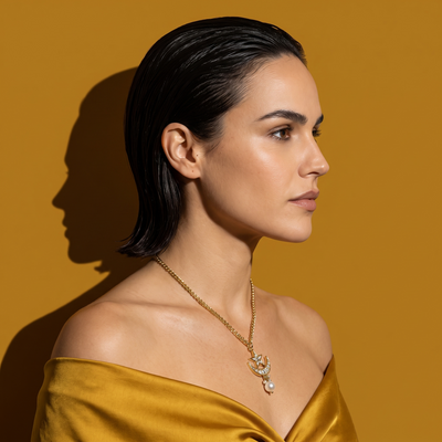 Nyra Celestine Charm Pendant chain