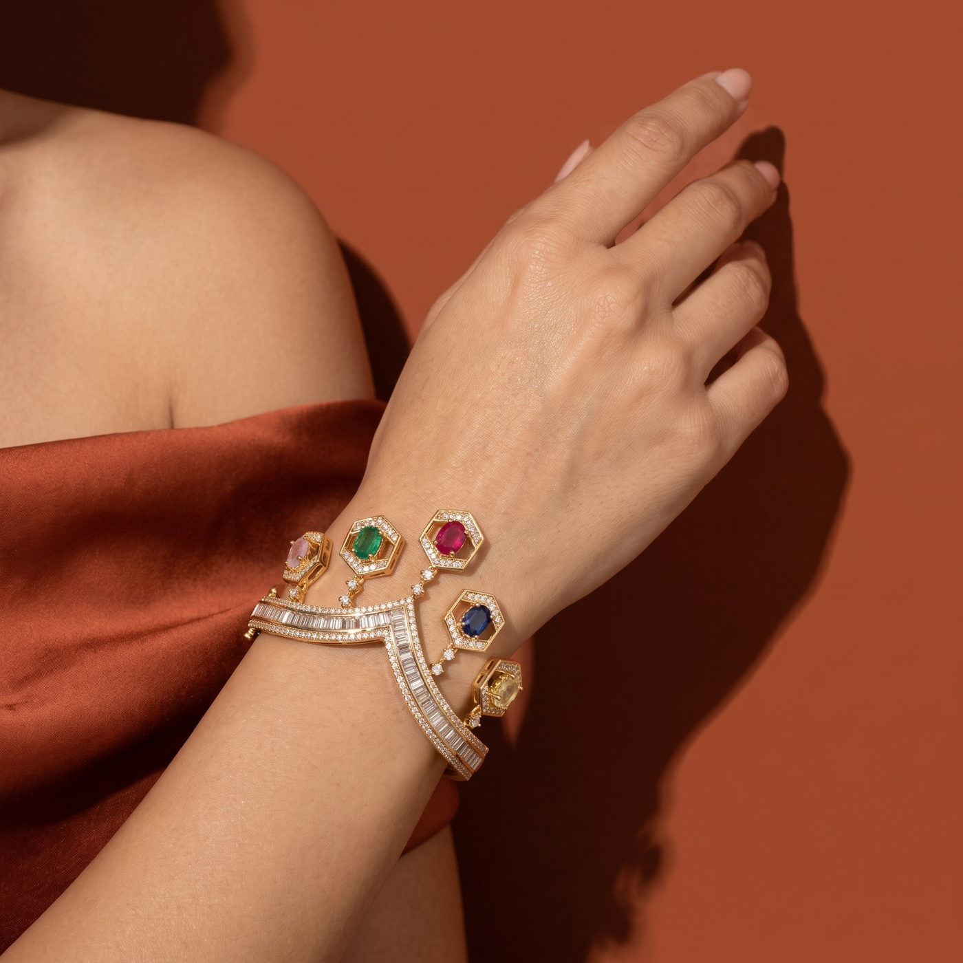 Navratna Prism Bracelet