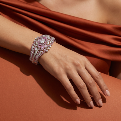 Rishika Ruby Bloom Bracelet