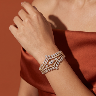 Adreja Diamond Leaf Bracelet