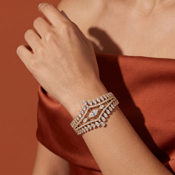 Adreja Diamond Leaf Bracelet