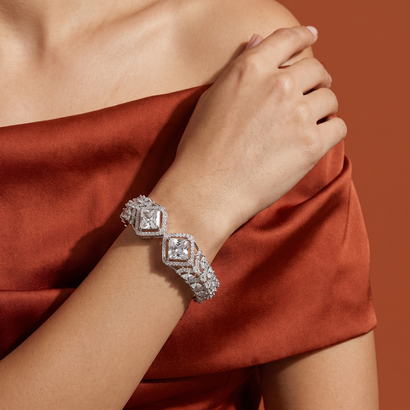 Yashika Diamond Statement Cuff