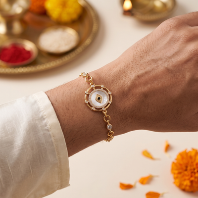 Rakhi sets - Floral and Evil Eye Rakhi and Lumba