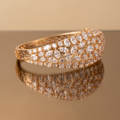 Radiant Stone Cuff Bracelet