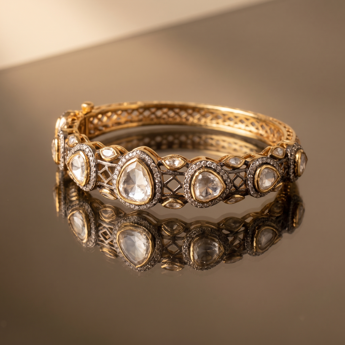 The Teardrop Halo Bracelet